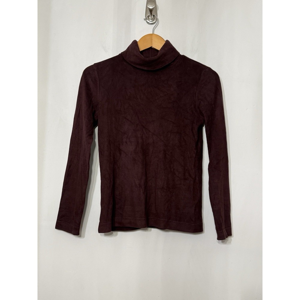 Uniqlo Heattech Fleece Turtleneck Long Sleeve T-shirt Base Layer Women's Small